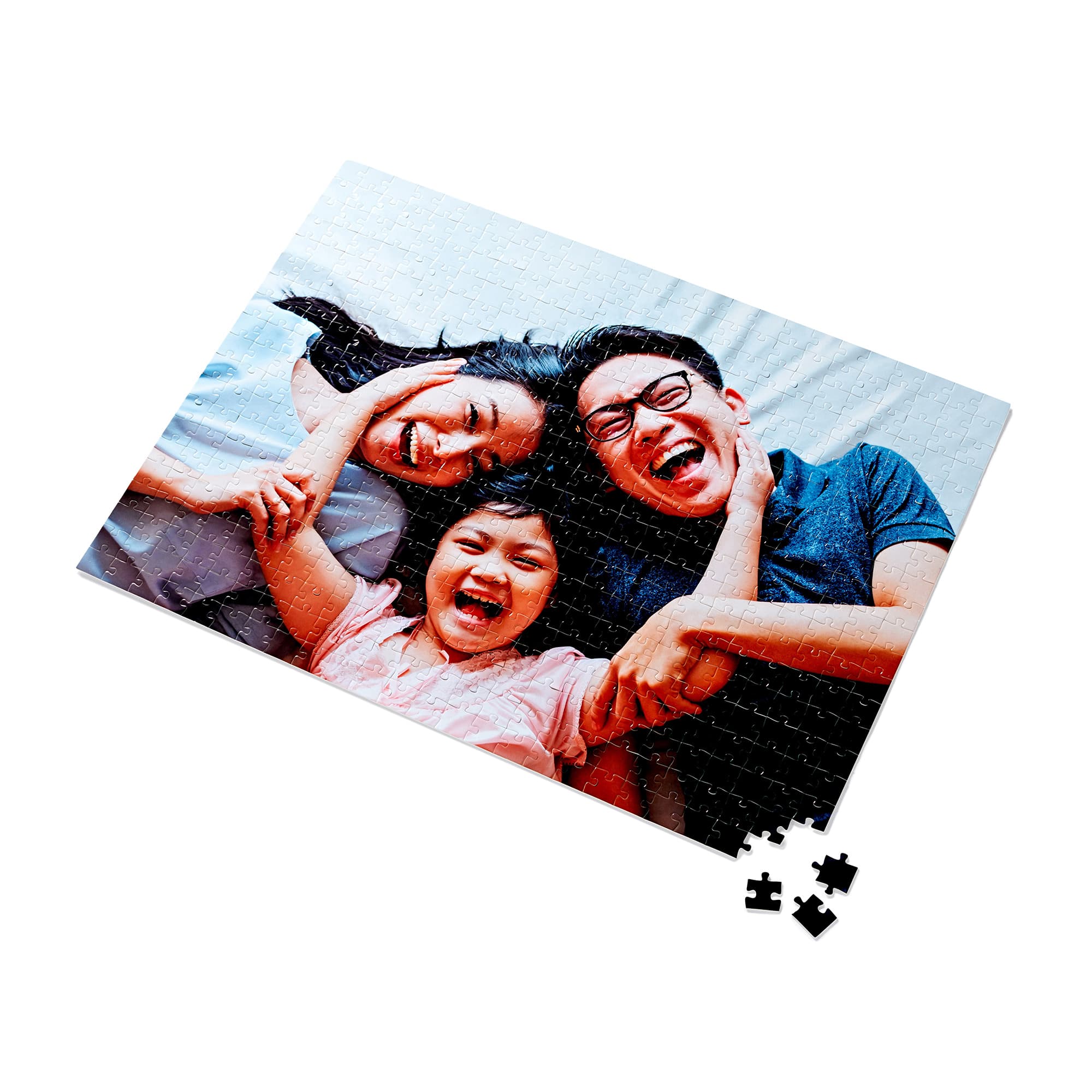 Personalised jigsaw puzzle in premium metal tin